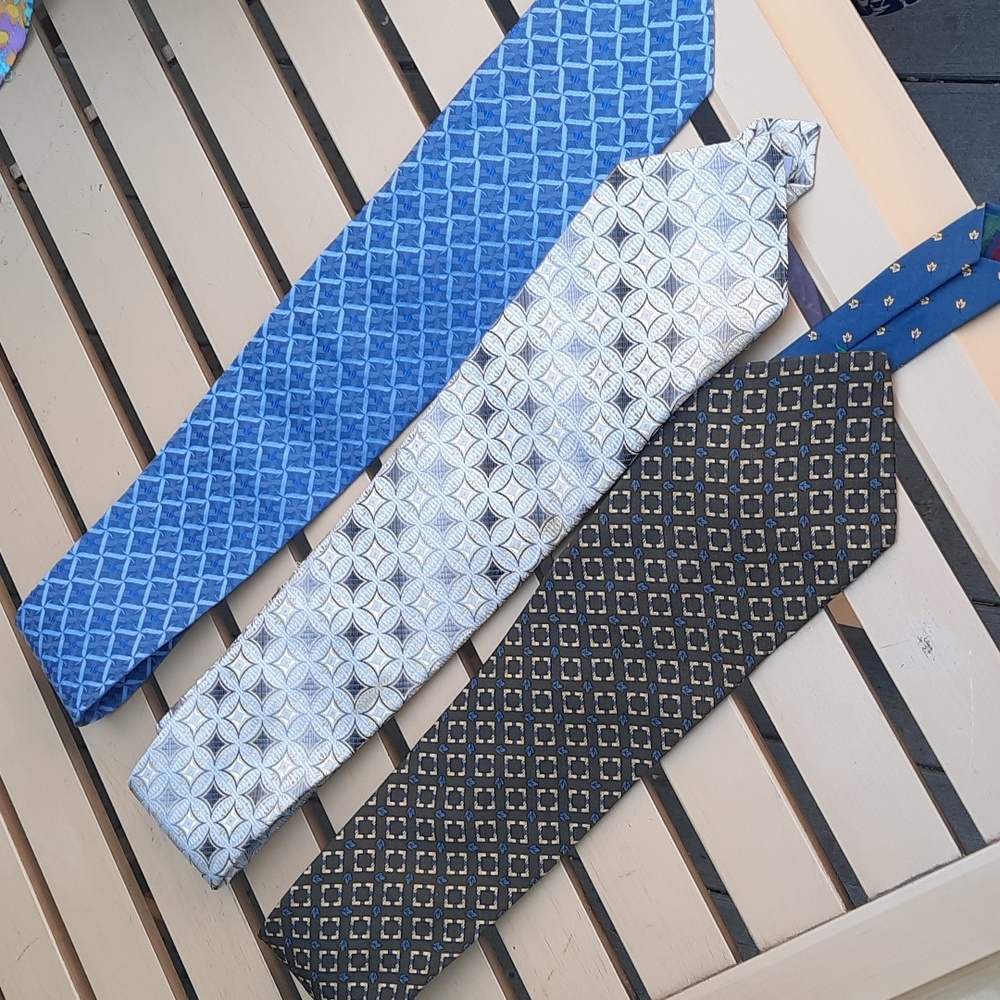 Vintage 100% silk tie bundle